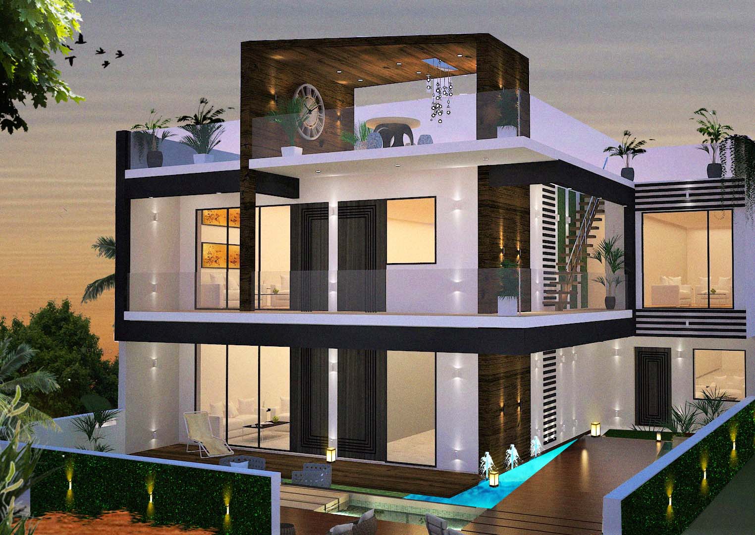 Final Luxury Elevation (3D View)