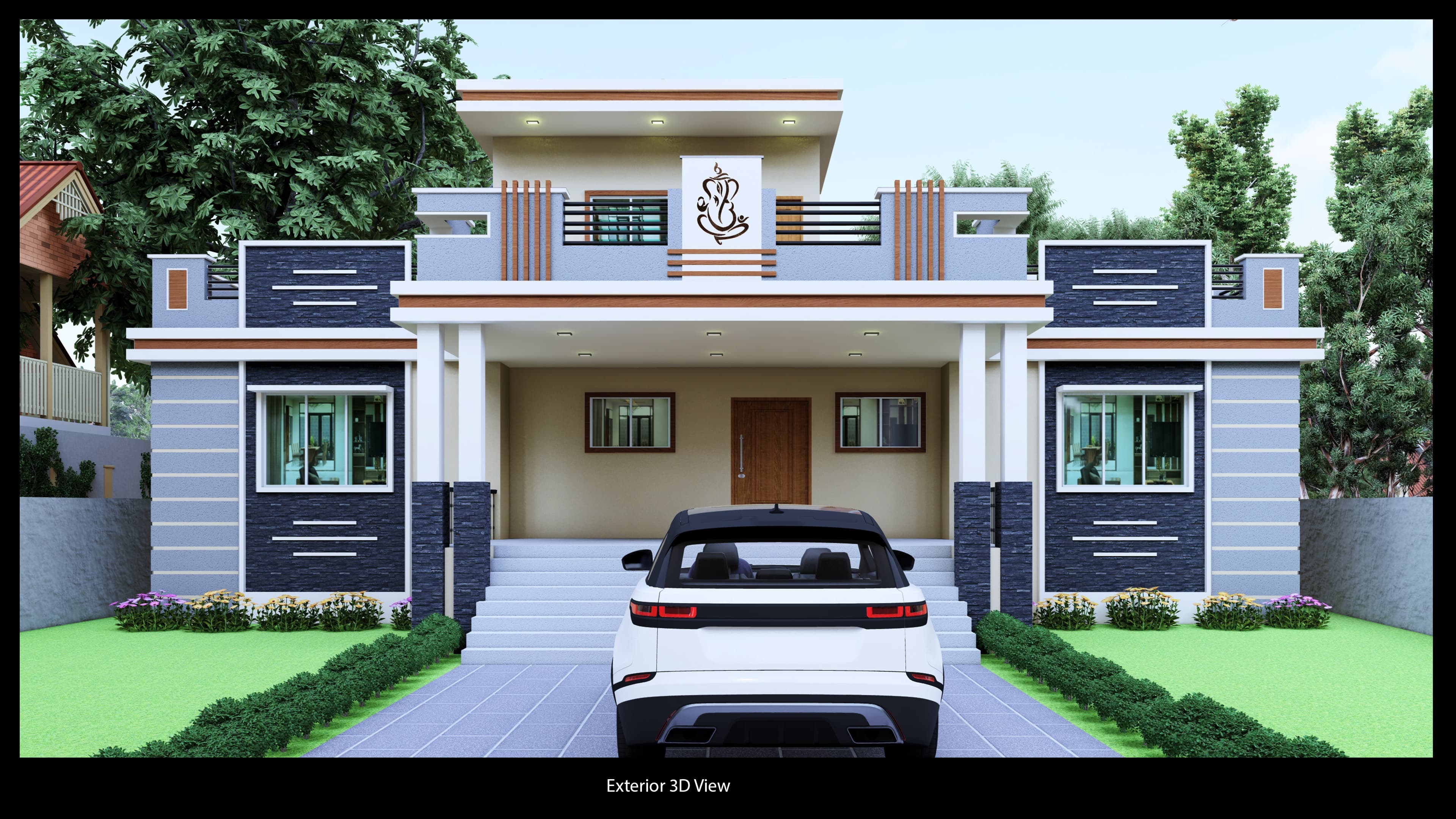 Modern Bungalow Elevation | Contemporary Single Floor Residenc